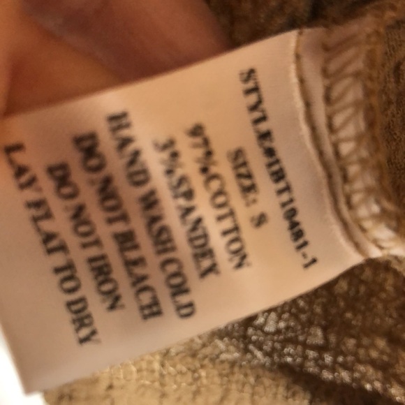 Orimono Berlin Cropped Tan Top S - Picture 4 of 7